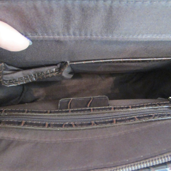 Unbranded Brown Heart/Love Double Handle Multi Compartment Purse - Picture 9 of 10